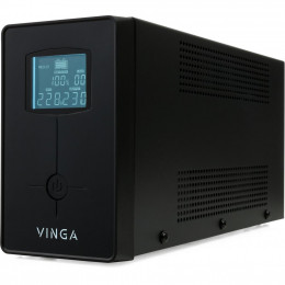 Источник бесперебойного питания Vinga LCD 600VA metal case with USB+RJ11 (VPC-600MU) фото 1