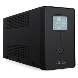 Источник бесперебойного питания Vinga LCD 600VA metal case with USB+RJ11 (VPC-600MU) фото 2