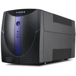 Источник бесперебойного питания Vinga LED 600VA plastic case + with USB+RJ11 (VPE-600PU) фото 1