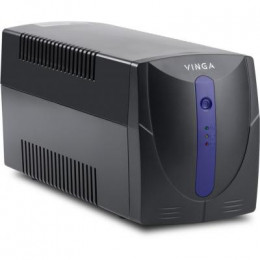 Источник бесперебойного питания Vinga LED 600VA plastic case + with USB+RJ11 (VPE-600PU) фото 2