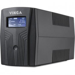 Источник бесперебойного питания Vinga LCD 600VA plastic case with USB+RJ11 (VPC-600PU) фото 1