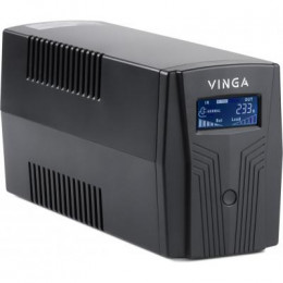 Источник бесперебойного питания Vinga LCD 600VA plastic case with USB+RJ11 (VPC-600PU) фото 2