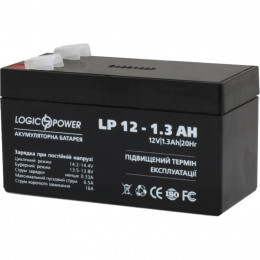 Батарея к ИБП LogicPower LPM 12В 1.3 Ач (4131) фото 2