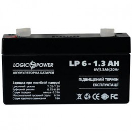 Батарея к ИБП LogicPower LPM 6В 1.3 Ач (4157) фото 2