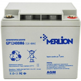 Батарея к ИБП Merlion 12V-40Ah (GP12400M6) фото 1