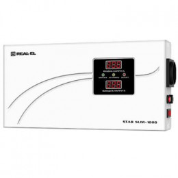 Стабилизатор REAL-EL STAB SLIM-1000, white (EL122400007) фото 1