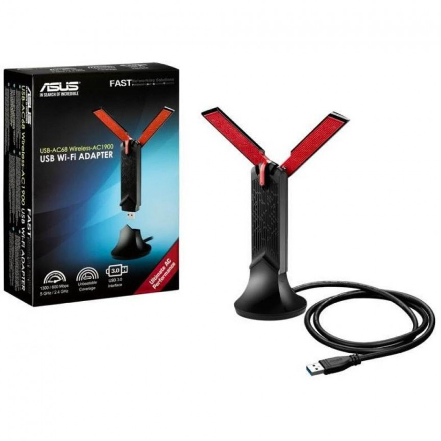 Asus usb. Wi-Fi адаптер ASUS USB-ac68. ASUS WIFI Adapter USB-ac68. ASUS USB WIFI AC 1900. USB-ac68 Wireless-ac1900.