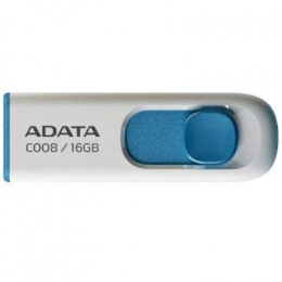 USB флеш накопитель ADATA 16GB C008 White USB 2.0 (AC008-16G-RWE) фото 1