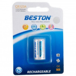 Аккумулятор Beston CR123A (16340) 600mAh Lithium (AAB1844) фото 1