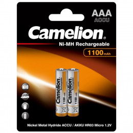 Аккумулятор Camelion AAA 1100mAh Ni-MH * 2 R03-2BL (NH-AAA1100BP2) фото 1
