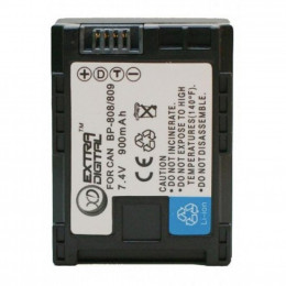 Аккумулятор к фото/видео Extradigital Canon BP-808 Chip (BDC2415) фото 2