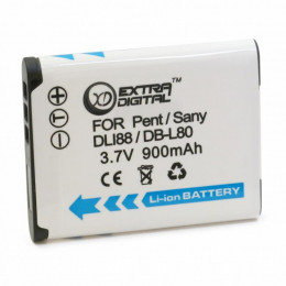 Аккумулятор к фото/видео Extradigital Sanyo DB-L80 (BDS2638) фото 2