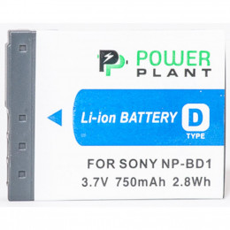 Аккумулятор к фото/видео PowerPlant Sony NP-BD1, NP-FD1 (DV00DV1204) фото 1