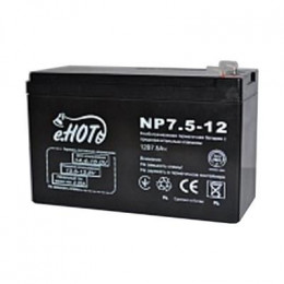 Батарея к ИБП Enot 12В 7.5 Ач (NP7.5-12) фото 1
