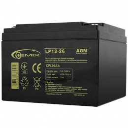 Батарея к ИБП Gemix 12В 26 Ач (LP12-26) фото 1