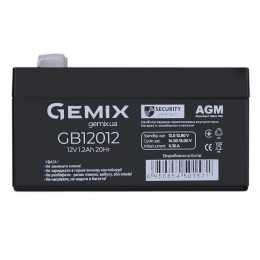 Батарея к ИБП Gemix GB 12В 1.2 Ач (GB12012) фото 1