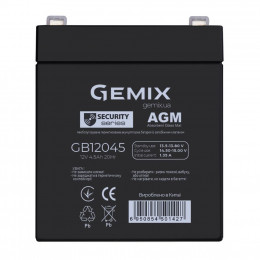 Батарея к ИБП Gemix GB 12В 4.5 Ач (GB12045) фото 1