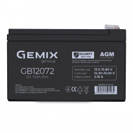 Батарея к ИБП Gemix GB 12В 7.2 Ач (GB12072) фото 1