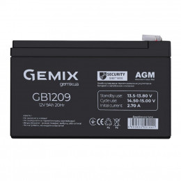 Батарея к ИБП Gemix GB 12В 9 Ач (GB1209) фото 1