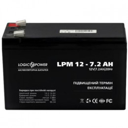 Батарея к ИБП LogicPower LPM 12В 7.2 Ач (3863) фото 1