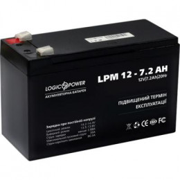 Батарея к ИБП LogicPower LPM 12В 7.2 Ач (3863) фото 2