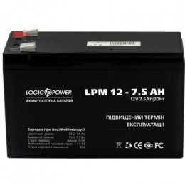 Батарея к ИБП LogicPower LPM 12В 7.5 Ач (3864) фото 2