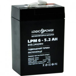 Батарея к ИБП LogicPower LPM 6В 5.2 Ач (4158) фото 1