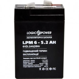 Батарея к ИБП LogicPower LPM 6В 5.2 Ач (4158) фото 2