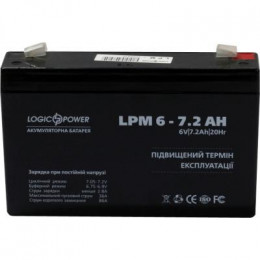 Батарея к ИБП LogicPower LPM 6В 7.2 Ач (3859) фото 1