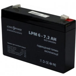 Батарея к ИБП LogicPower LPM 6В 7.2 Ач (3859) фото 2