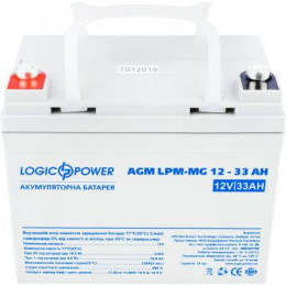 Батарея к ИБП LogicPower LPM MG 12В 33Ач (6558) фото 2