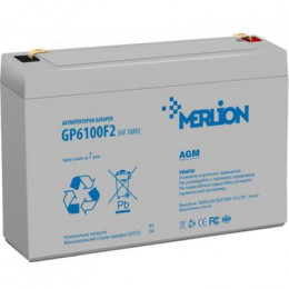 Батарея к ИБП Merlion 6V-10Ah (GP6100F2) фото 1