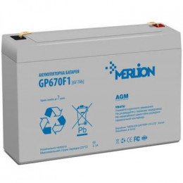 Батарея к ИБП Merlion 6V-7Ah (GP670F1) фото 1