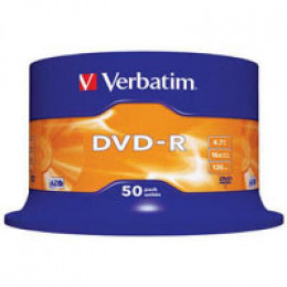 Диск DVD Verbatim 4.7Gb 16X CakeBox 50шт (43548) фото 1