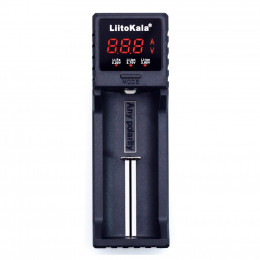 Зарядное устройство для аккумуляторов Liitokala 1 Slot, LCD дисплей, Li-ion/Ni-MH/Ni-Cd/AA/ААA/AAAA/ фото 1