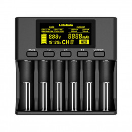Зарядное устройство для аккумуляторов Liitokala 6 Slots, LCD дисплей, Li-ion/Ni-MH/Ni-Cd/AA/ААA/AAAA фото 1