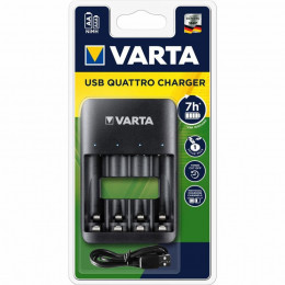 Зарядное устройство для аккумуляторов Varta Value USB Quattro Charger pro 4x AA/AAA (57652101401) фото 1