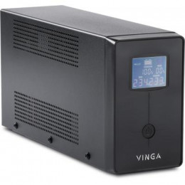 Источник бесперебойного питания Vinga LCD 600VA metal case (VPC-600M) фото 2