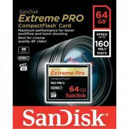 Карта памяти SanDisk Compact Flash Card 64Gb Extreme PRO (SDCFXPS-064G-X46) фото 2
