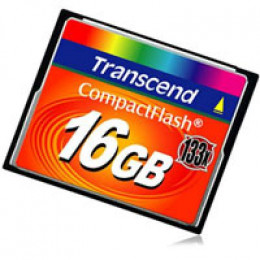 Карта памяти Transcend 16Gb Compact Flash 133x (TS16GCF133) фото 1