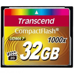 Карта памяти Transcend 32Gb Compact Flash 1000x (TS32GCF1000) фото 1