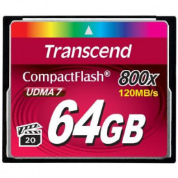 Карта памяти Transcend 64GB 800x (TS64GCF800) фото 1