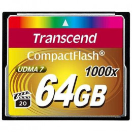 Карта памяти Transcend 64Gb Compact Flash 1000x (TS64GCF1000) фото 1