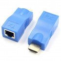 Перехідник HDMI до кабелю RJ45 (Patch Cord) 30m Extradigital (KBH1754)