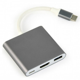 Переходник USB Type-C to HDMI Cablexpert (A-CM-HDMIF-02-SG) фото 1