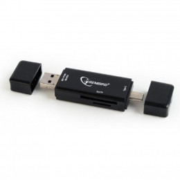 Считыватель флеш-карт Gembird USB/micro USB SD/TF (UHB-CR3IN1-01) фото 1