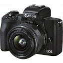 Цифровой фотоаппарат Canon EOS M50 Mk2 + 15-45 IS STM Kit Black + сумка SB130 + SD16GB (4728C058)