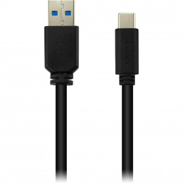 Дата кабель USB 3.0 AM to Type-C 1.0m 3A black Canyon (CNE-USBC4B) фото 1