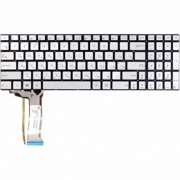 Клавиатура ноутбука ASUS N551 серебр (KB310719) фото 1