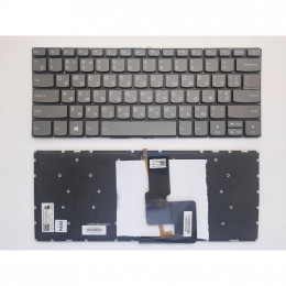 Клавиатура ноутбука Lenovo IdeaPad 320-14ISK,320S-14IKB/14IBR серая с подсв UA (A46117) фото 1